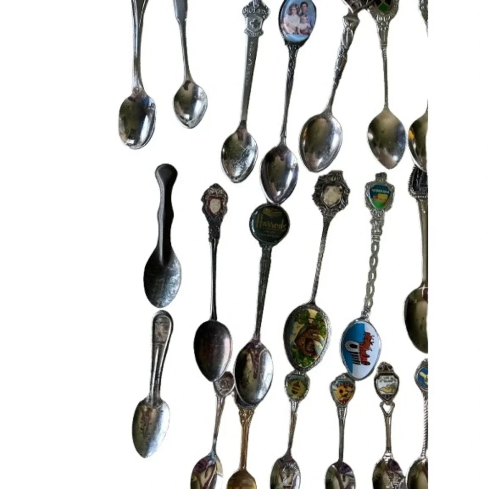 Souvenir Spoon Lot Unisex OS Mixed Good 83pc Vintage Rolex Royal Enamel